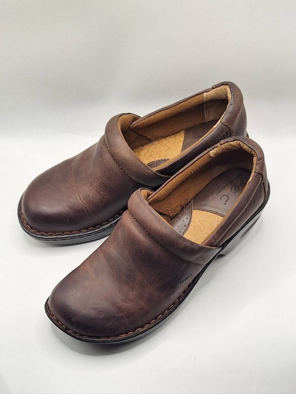 B.O.C. Leather Upper Clogs in Brown US 8.5 M